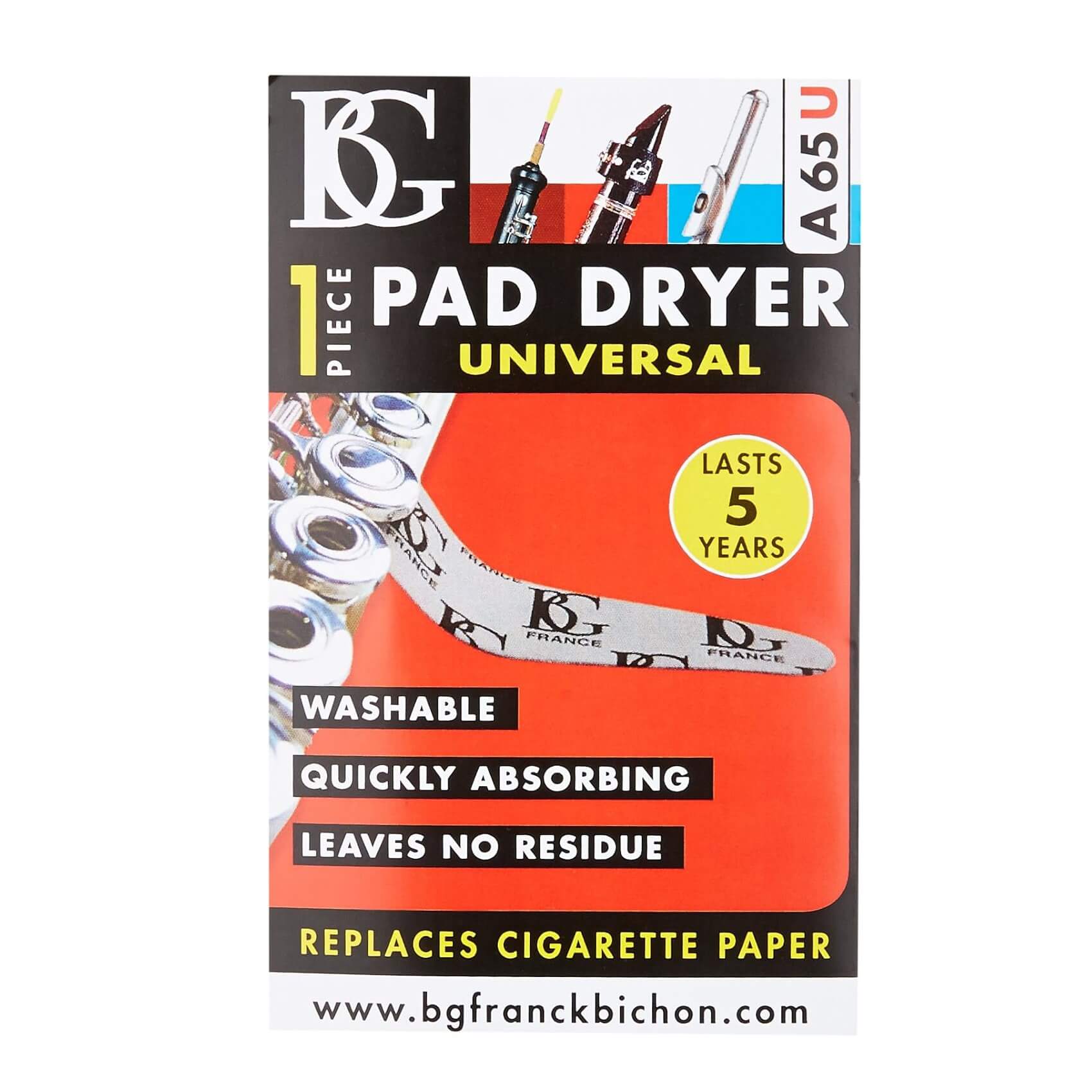 Čistač jastučića za klarinet BG A65U