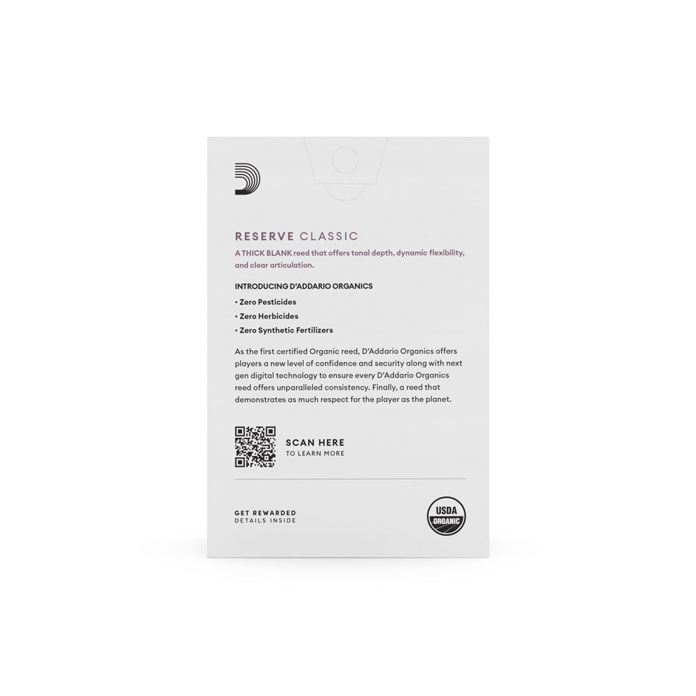 Pisak za klarinet D'Addario Reserve Classic 3.5+ Organic