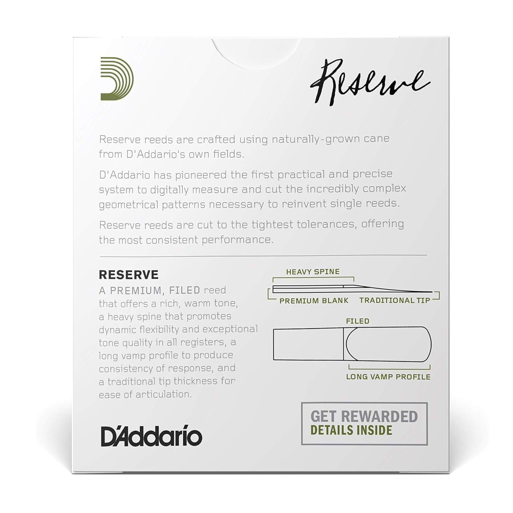 Pisak za alt saksofon D'Addario Reserve 2.5