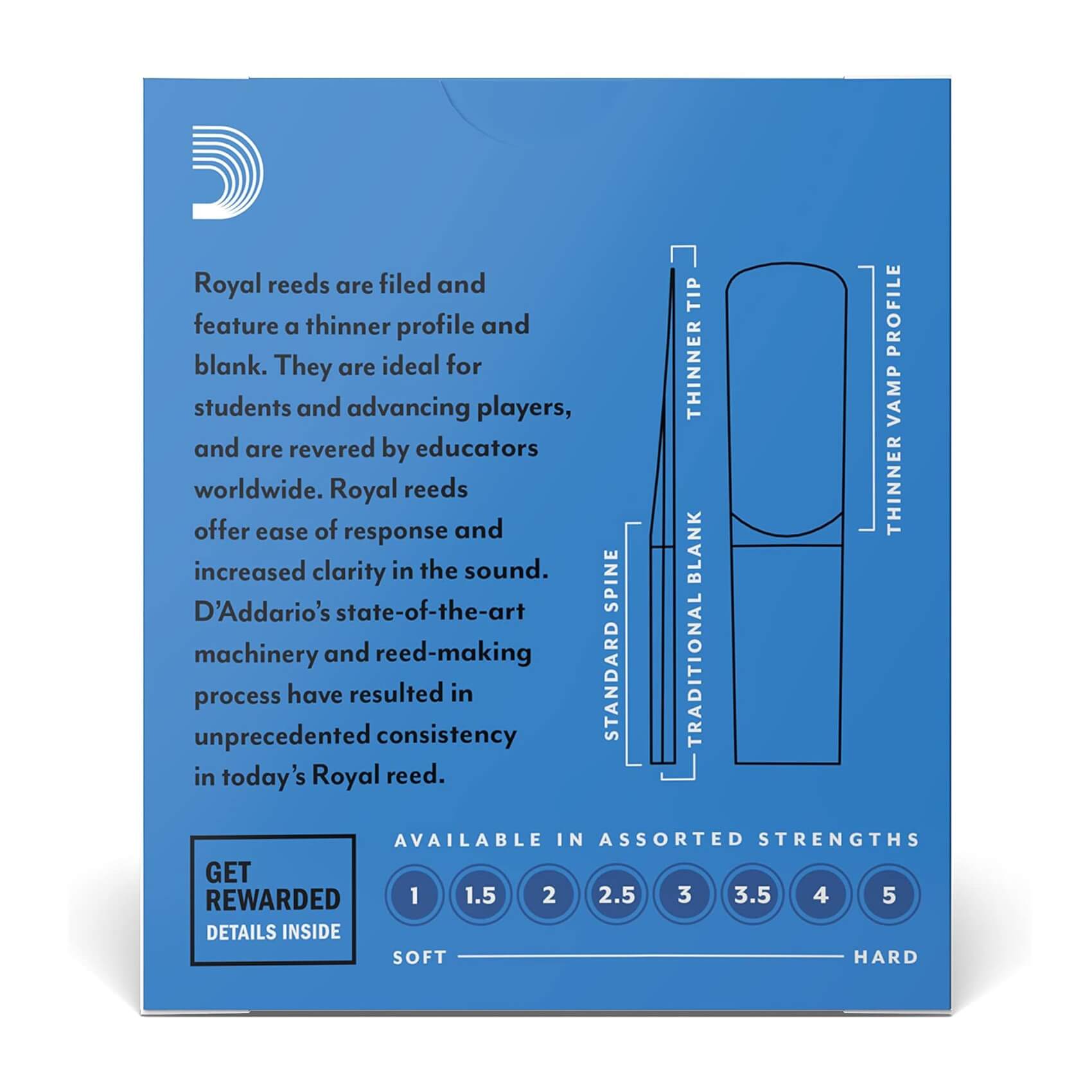 Pisak za alt saksofon D'Addario Royal 2.0