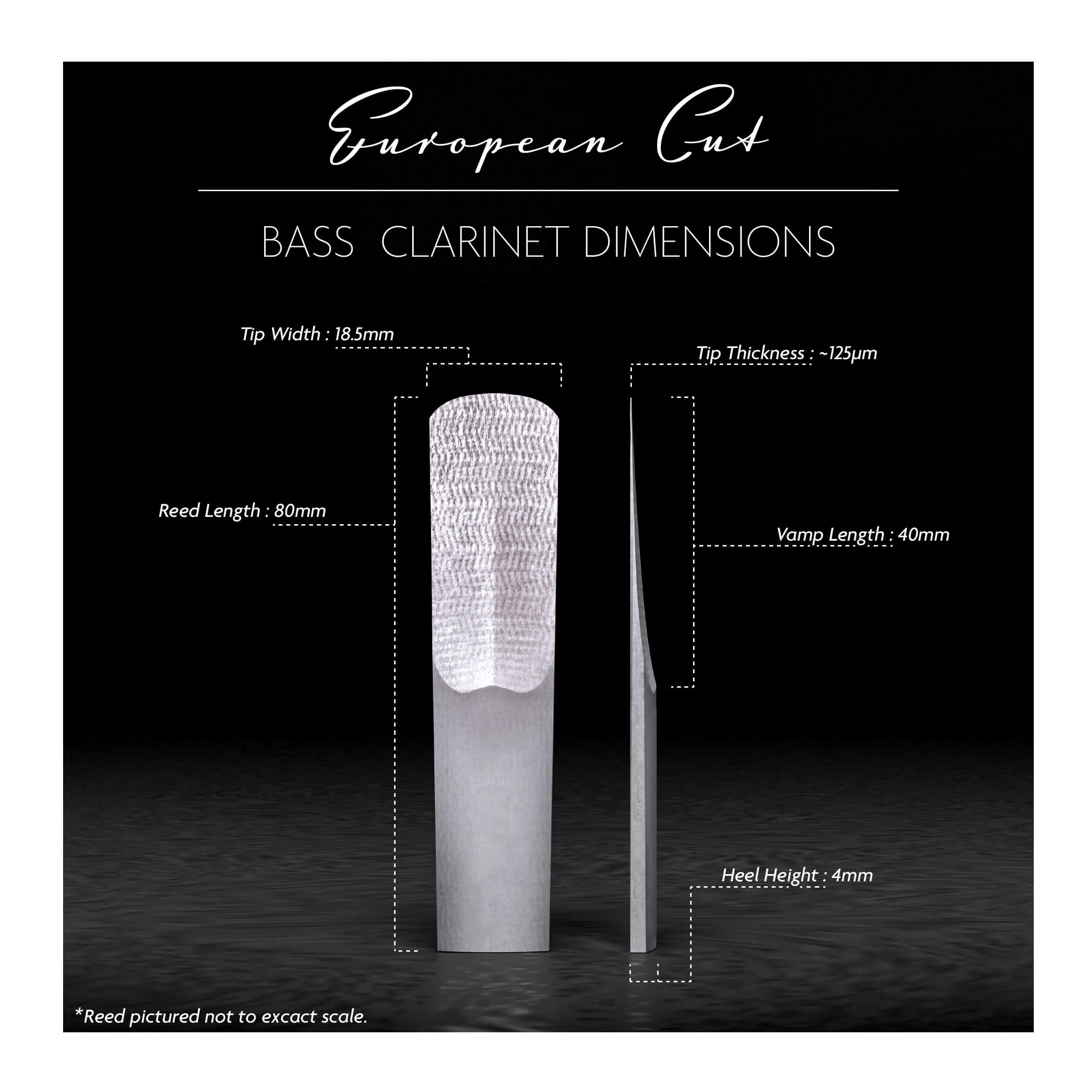 Pisak za bas klarinet Legere European Cut 3.75