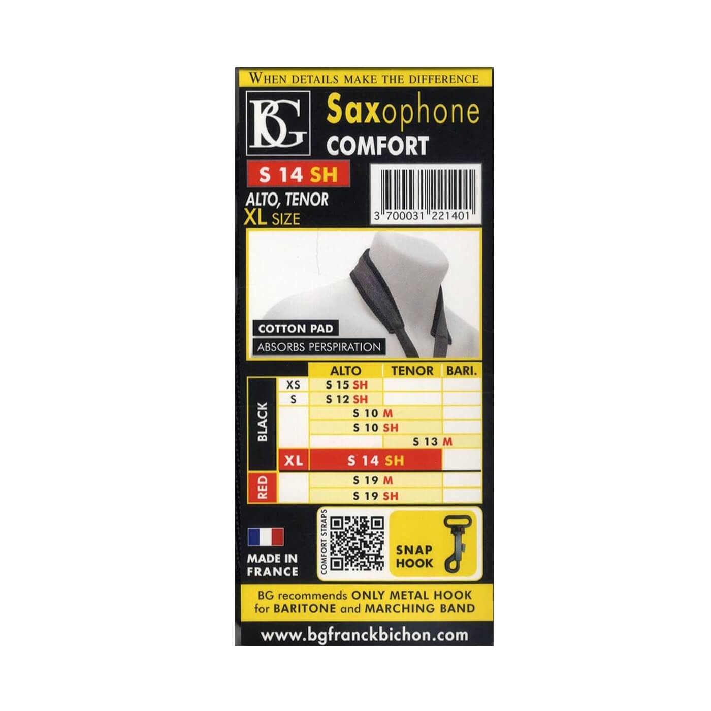 Remen za saksofon BG S14SH