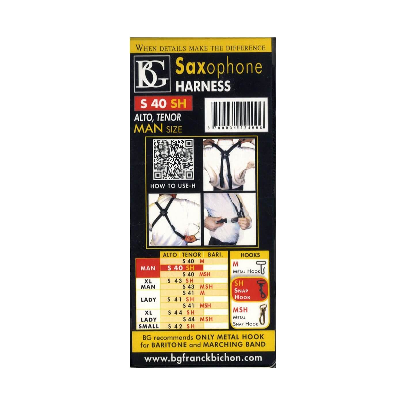 Remen za saksofon BG S40SH