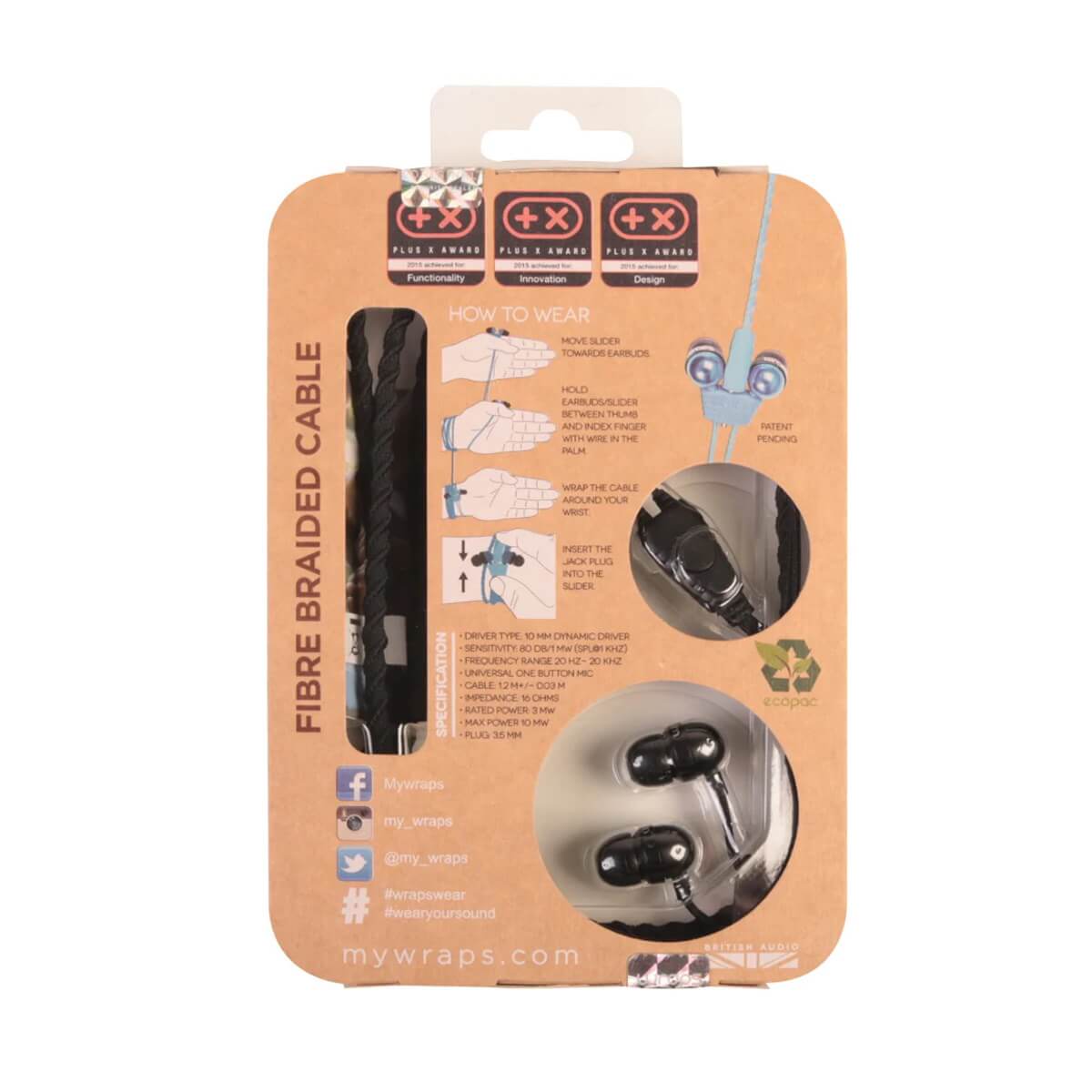 Slušalice Wraps Classic - crne