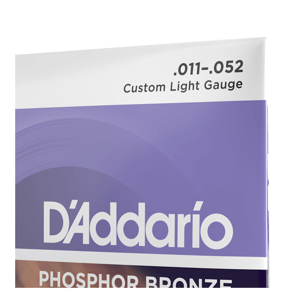 Žice za akustičnu gitaru D'Addario 11-52, EJ26, Custom Light