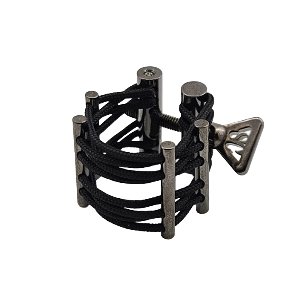 Ligatura za alt saksofon/Bb klarinet SCV Tonus Mundi (crna, Black Nickel, M)
