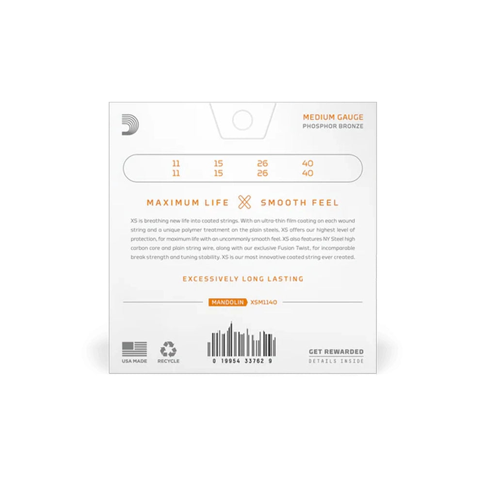 D’Addario XS Phosphor Bronze žice za mandolinu –  Medium (11–40)